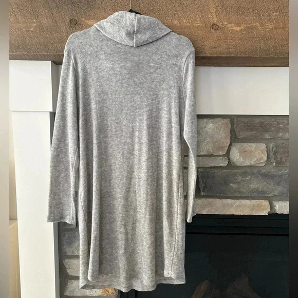 Hailey & Co Sweater Dress L  Neutral Grey Lagenlook Outdoorsy Capsule Angora - Picture 6 of 8